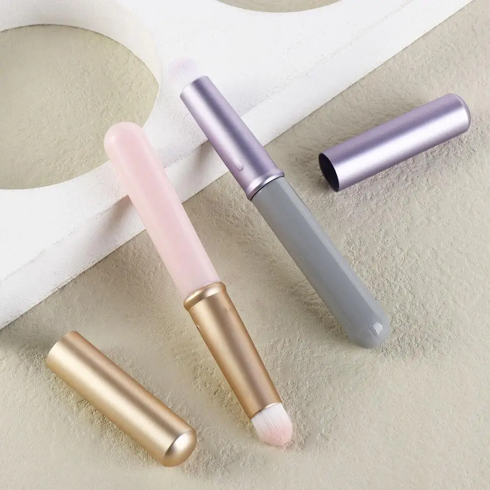 Used Repeatly Multi-Purpose Lip Brush Portable Professional Lipstick Brush Round Head Mini Lip Gloss Makeup Tools Gifts