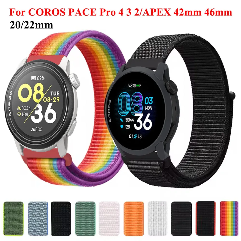 �y�Z�[�����z22mm 20mm �o���h COROS PACE Pro 4 3 2 �i�C�������[�v �R���A �u���X���b�g COROS APEX 4 42mm 46mm APEX 2 2Pro �����\�X�g���b�v