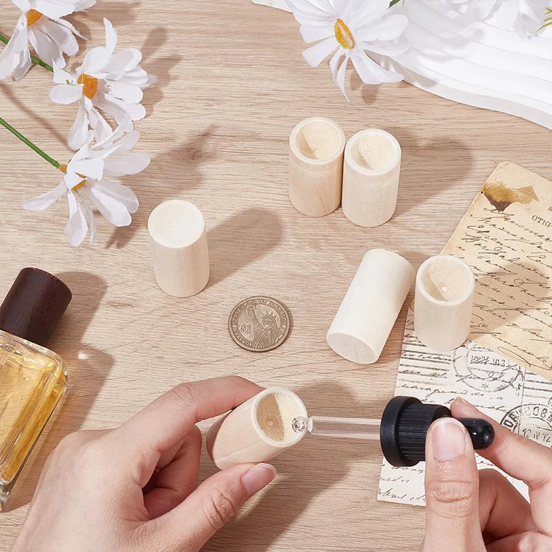 Image 4: Diffuseur d'huiles essentielles en bois, diffuseur en bois fabriqué à la main, parfum rond pour la maison, chambre à coucher, bureau, Spa, voiture, désodorisant, décor