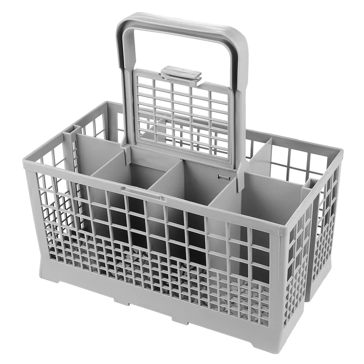 

Universal Dishwasher Cutlery Basket Silverware Replacement Basket Utensil Storage Box for Drain Water Kitchen Household ( Grey )