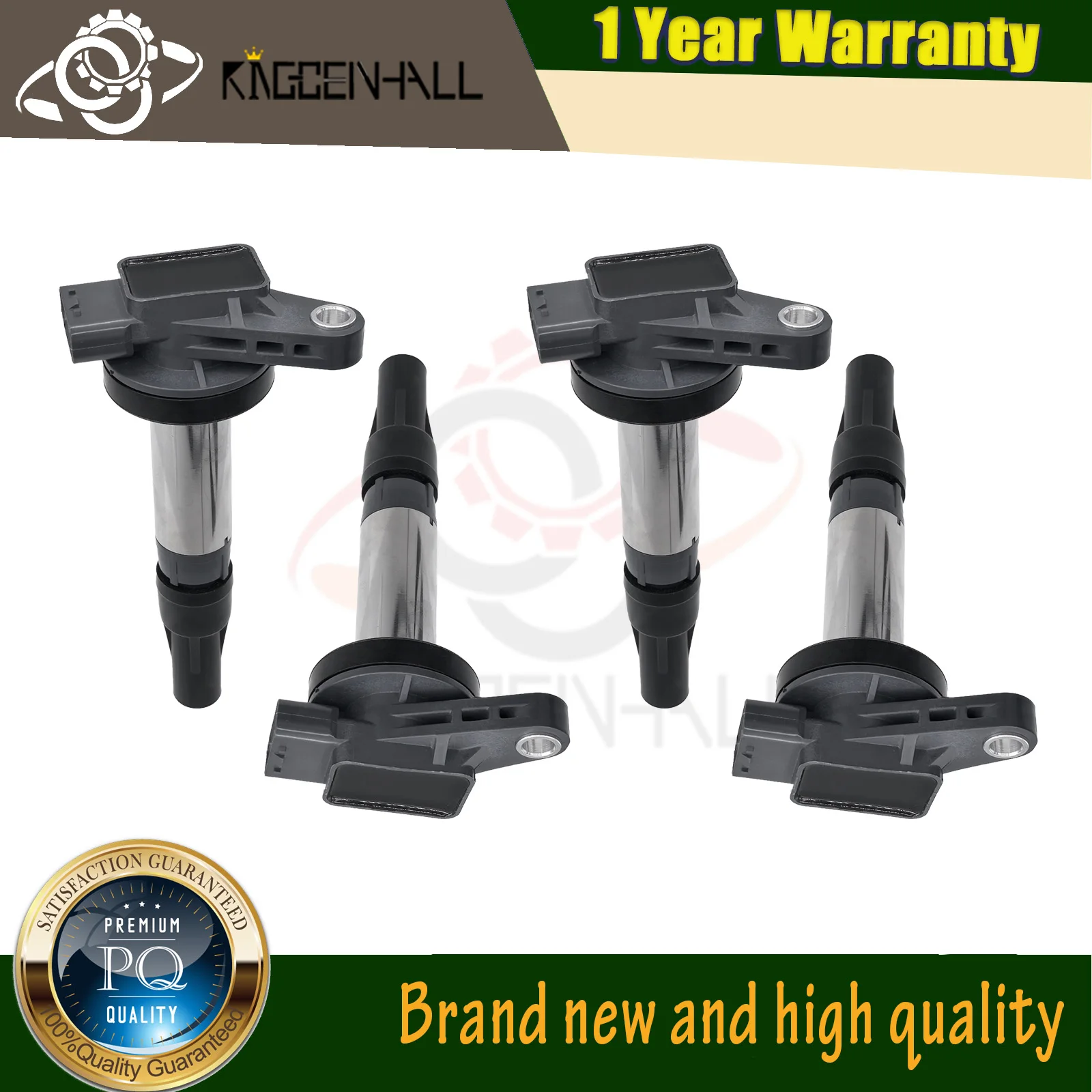 4PCS Ignition Coil Compatible with Jaguar S-Type Vanden XK8 XF 4.2L Land Rover LR3 4.4L 099700-1120 6R83-12A366-AA 0997001120