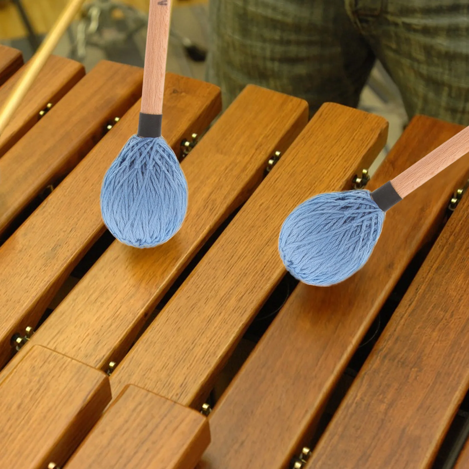 

1Pair Sensational Wooden Drum Mallets No Burrs Comfortable Touch Percussion Instrument Accessories Mallet Sticks