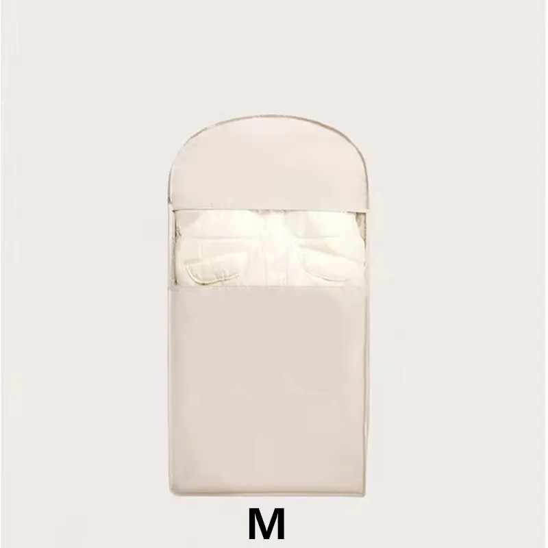 1pc donsjack gecomprimeerde stofkap kleding compressie hangende tas huishoudelijke zichtbare kleding opbergtas kledingkast organizer