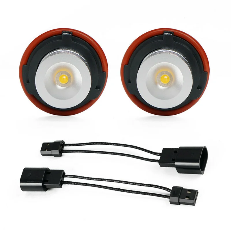 

8000K Amber LED Angel Eye Marker Halo Light Bulbs Lamps For -BMW E39 E53 E60 E63 E64 E66 E87 5 6 7 X3 X5 [Pack Of 6 Pcs]