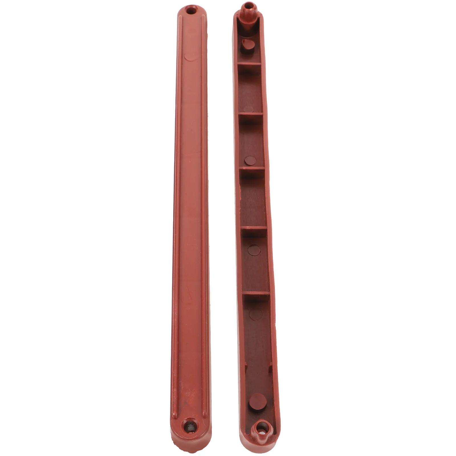 2 Pcs Plastic Drawer Rails Cabinet Slides Dresser for Bottom Mount Replacement Parts with Feet Track Guide