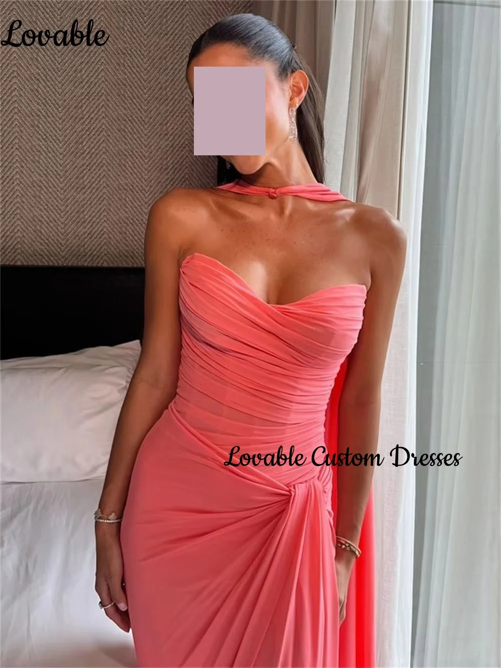 فساتين سهرة Customize Women'S Evening Dresses Ruffle Sweetheart Zipper Up Dresses For Prom Sleeveless A-Line Formal Dresses