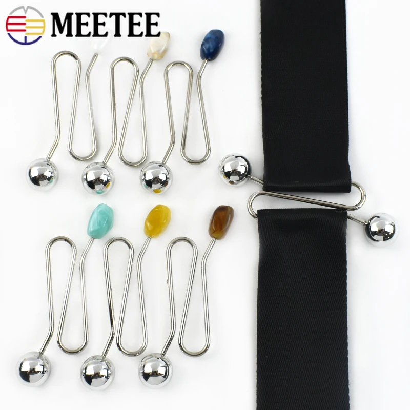 

1-5Pcs Meetee 10.5cm S-shaped Metal Buckles for T-shirt Garment Decor Detachable Spiral Clasp DIY Clothes Sewing Accessories