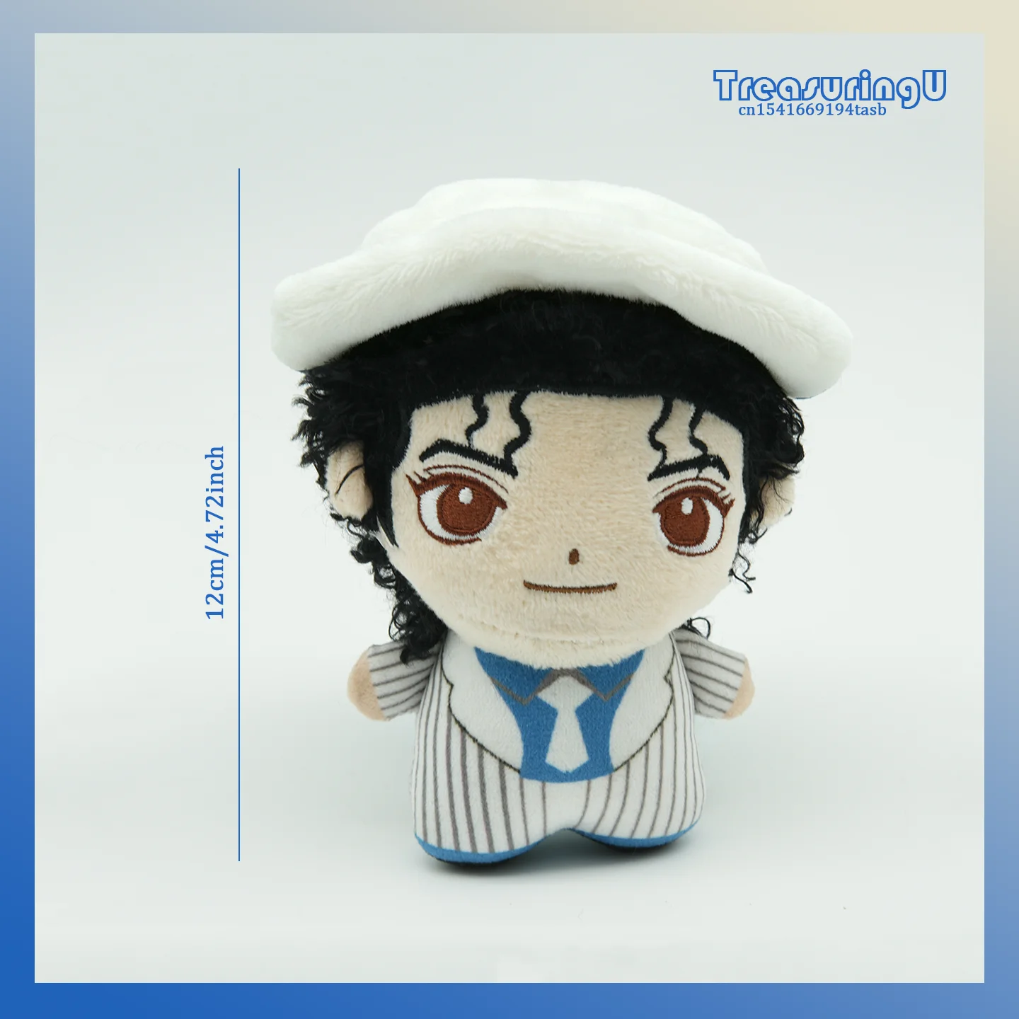 TreasuringU Cartoon Michael Jackson Plüschpuppe Coole Jackson Stofftiere Star Plüschfigur Fans Geburtstagsgeschenke