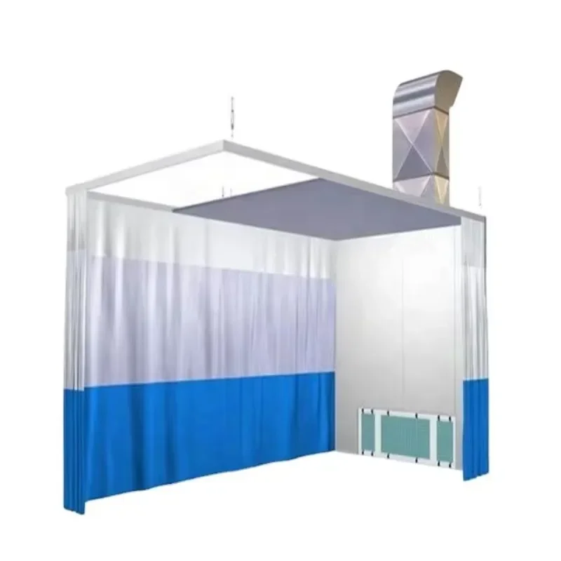 Light Emitting Diode Lighting Automotive paint preparation station, live, for spray booth and bake