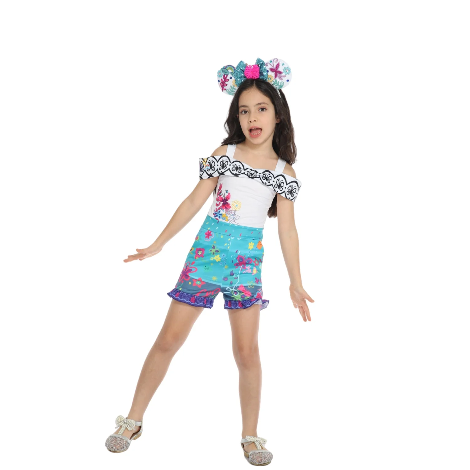 2-14Y Softest Girl Magical Gift Princess Romper With Pockets Holiday Trip Everyday Wear Kid Cute Jumpsuit Dress Up Costume