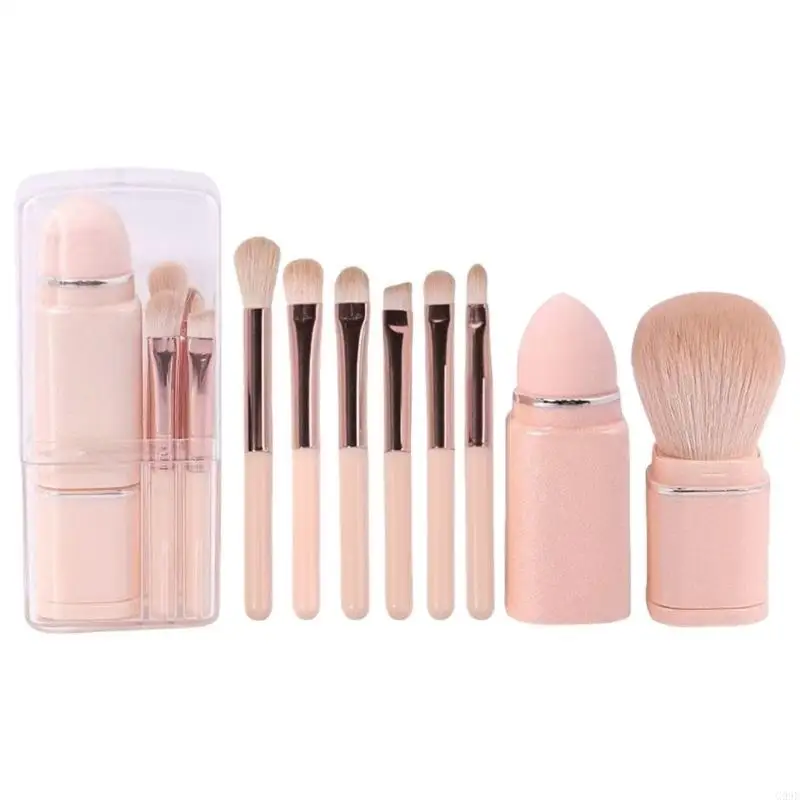

G99E Portable Eye Makeup Brushes with Soft Nylon Bristles Beauty Cosmetic Accesories for Your Eye Makeup Needs