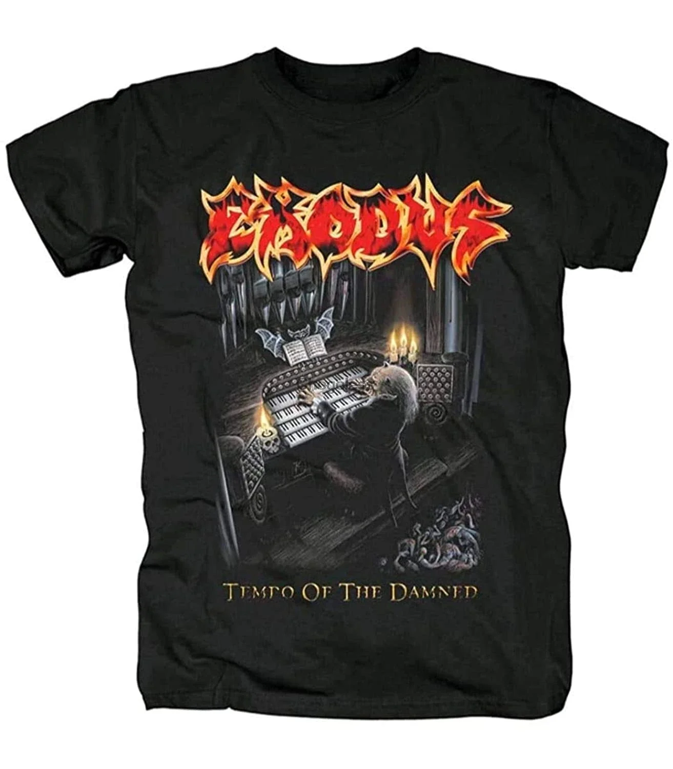 Metal Band Tees Personalised Exodus Tempo of The Damned T-Shirt Black(1)