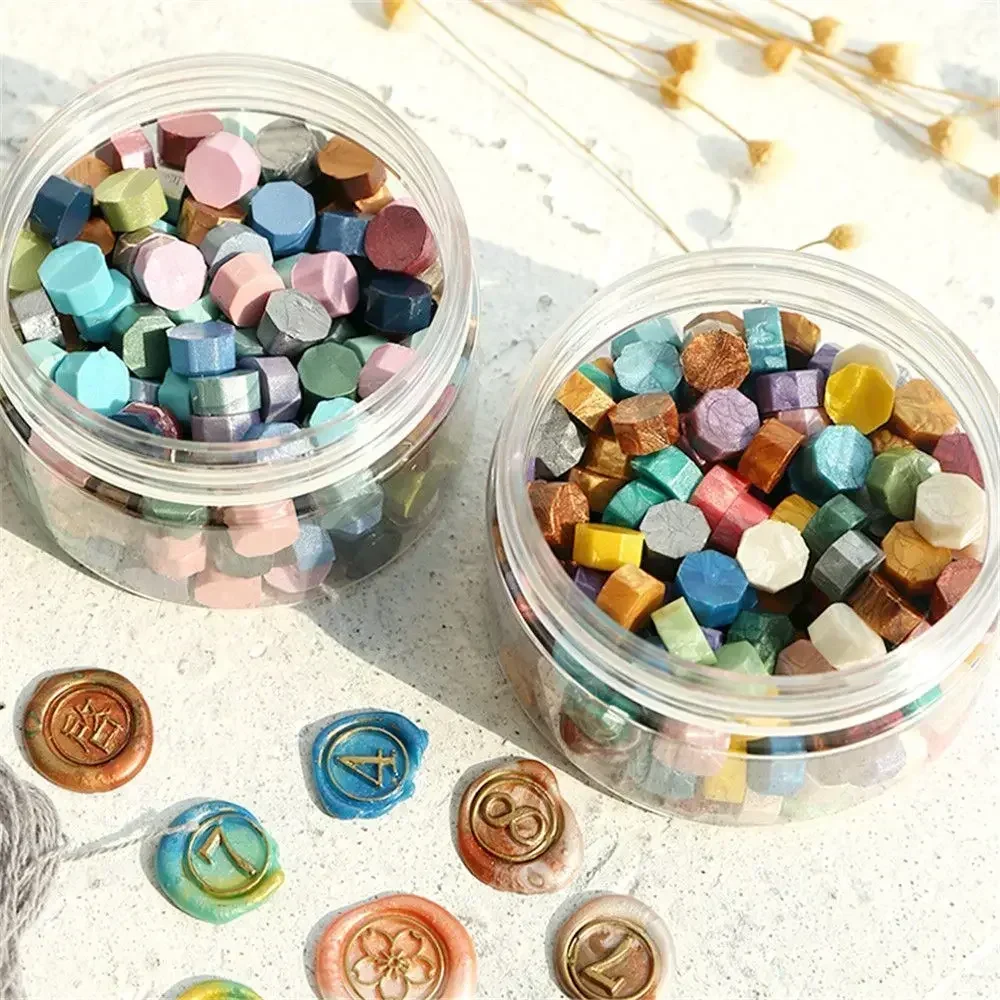 منحوتة نمط خمر ختم الشمع ختم المثمن الخرز للدعوات هدية الكريسماس صندوق المطاط ختم ديكور مجلة ختم