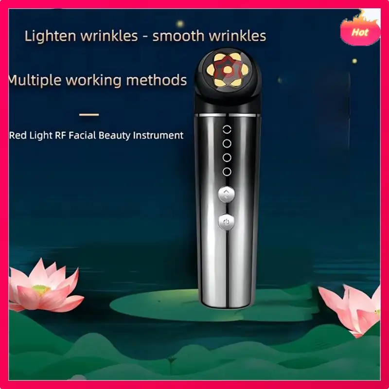 AD-Microcurrent gezichtsapparaat Rood licht gezichtsbeeldhouwen hulpmiddel voor nek- en ooghuidverzorging Gezichtsmassager Perfecte geschenken