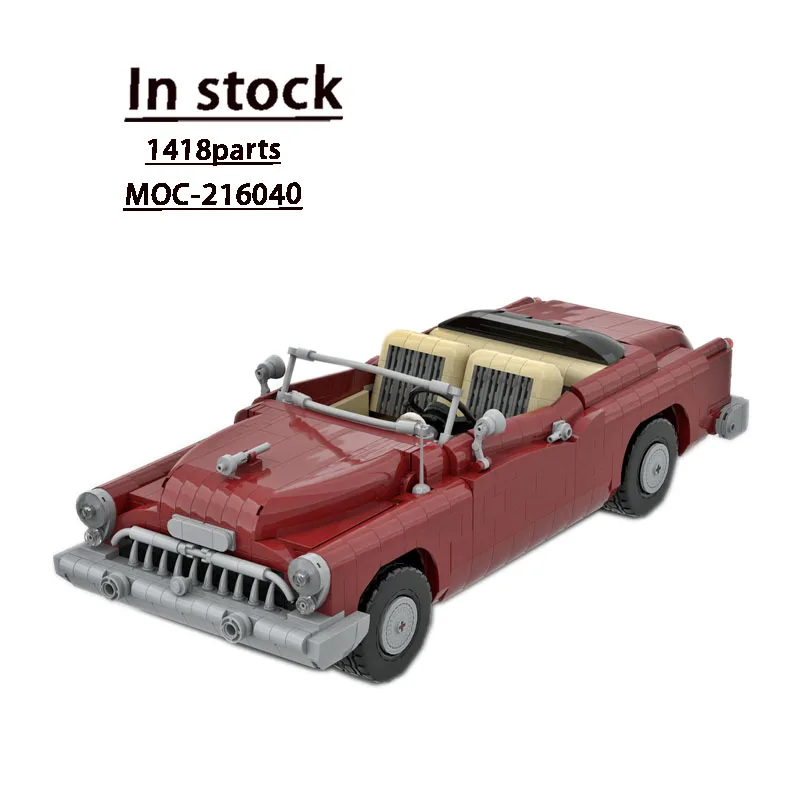 

MOC-216040 New Supercar Racing Building Blocks Model 1418 Parts MOC Creative Boy Kids Birthday Building Blocks Toy Gifts