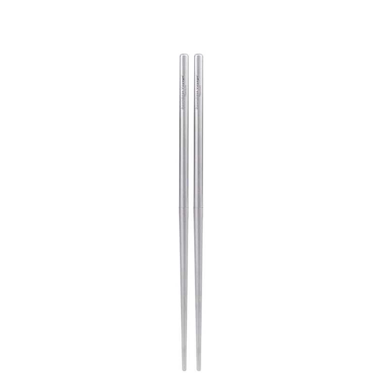 Boundless Voyage Titanium Chopsticks Foldable Telescopic Outdoor Camping Tableware Bacteriostatic Cutlery Set for Travel