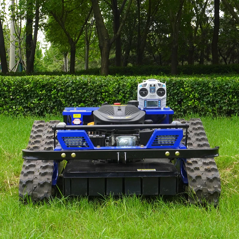 تخصيص الزاحف التحكم عن بعد جزازة المنحدر جزازة العشب البنزين ذاتية الدفع للبيع