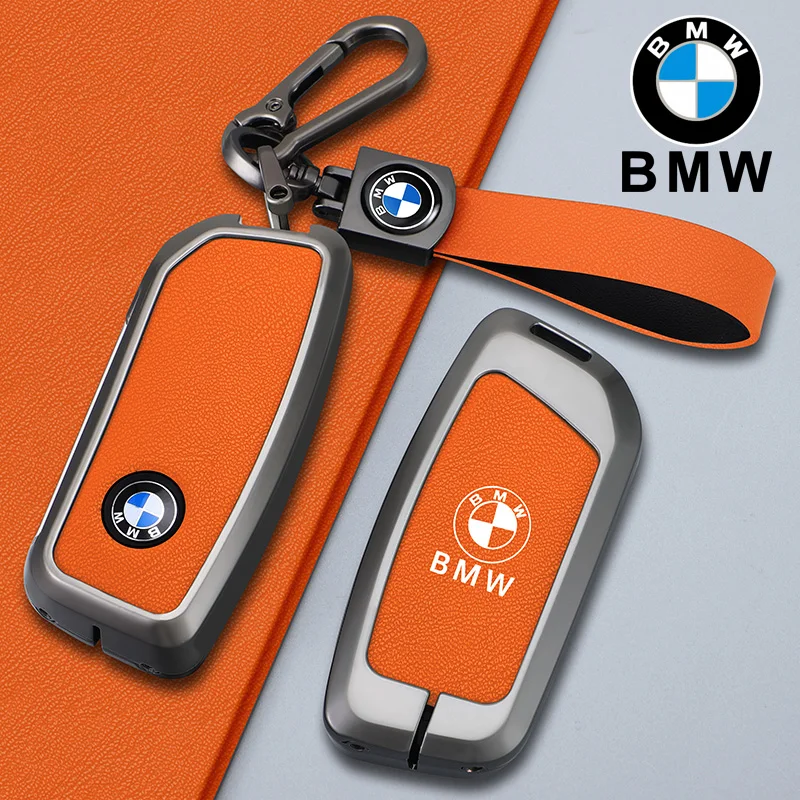 Car Key Case Cover Shell Fob Holder For BMW x1 u11 7 Series 735i 740Li X7 I7 G07 G09 LCI XM IX I20 2024 U06 G81 M3 Accessories