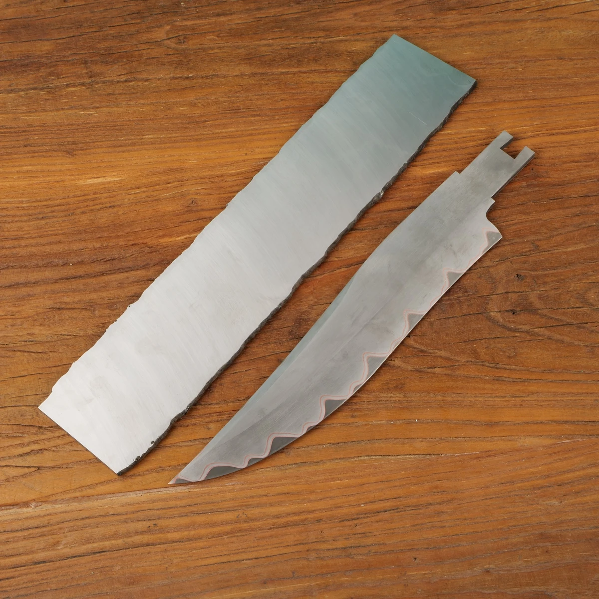 Laminated Copper San Mai Billets Cu Mai 1095 with Copper Knife Making Steel Billet Blade Blanks HRC59  Out Layer Stainless Steel