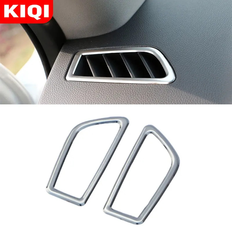 KIQI Car Interior Front Air Vent Conditioner Decorative Trim Cover Sticker for Renault Koleos Samsung QM6 2016-2020 Accessories