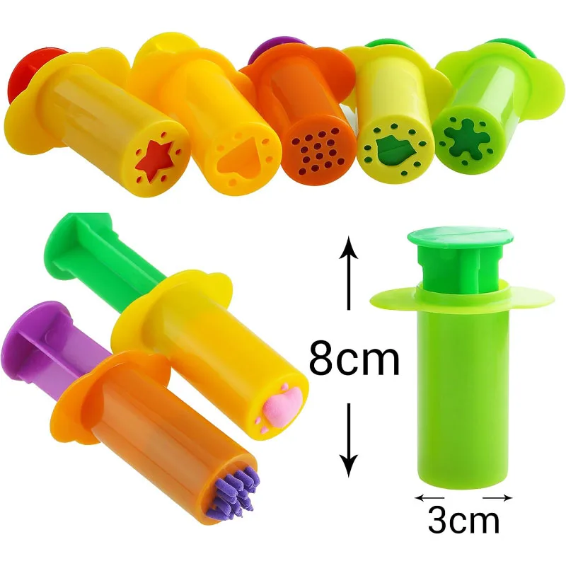 Deeg Extruders Plasticine Mallen Kinderen DIY Handwerk Speelgoed Accessoires Meerdere Vormen Model Spelen Deeg Gereedschap Kit Kinderen Geschenken