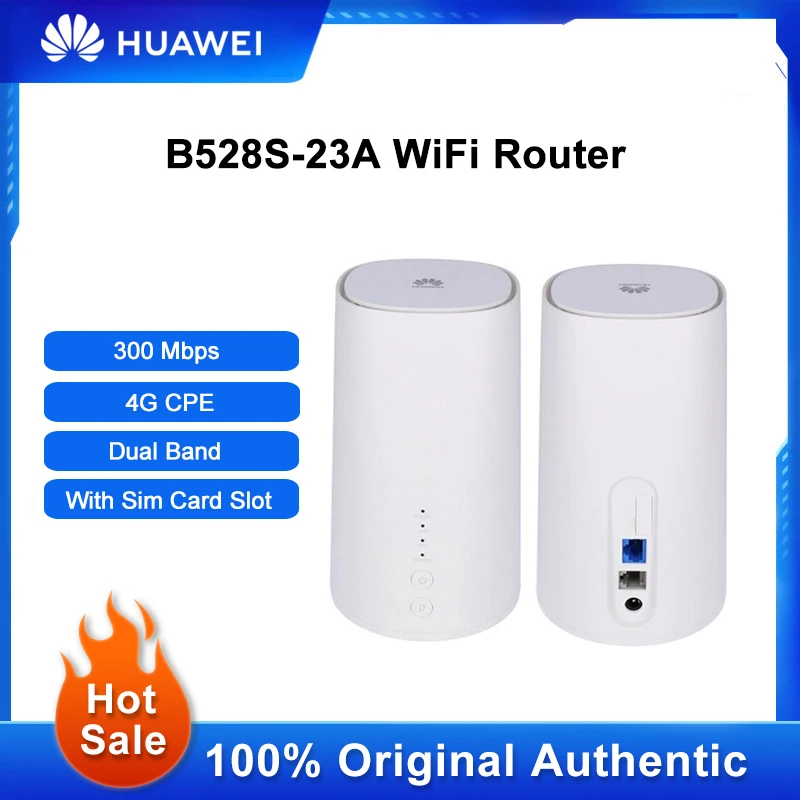 Huawei-enrutador WiFi B528S-23A desbloqueado, módem 4G, tarjeta Sim, Cat 6, LTE, CPE, 300 Mbps, extensor de banda Dual, amplificador de señal