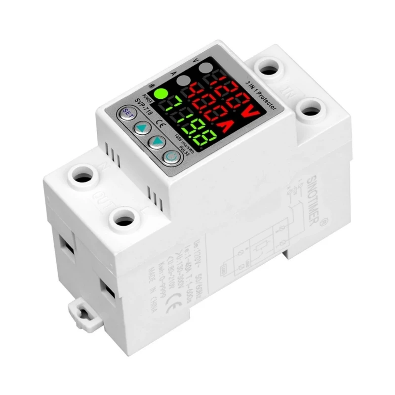 

Auto Reinitialize Overcurrent Overvoltage Security Device With Energy Consumption Observe For Electrical Structure Safety F19C