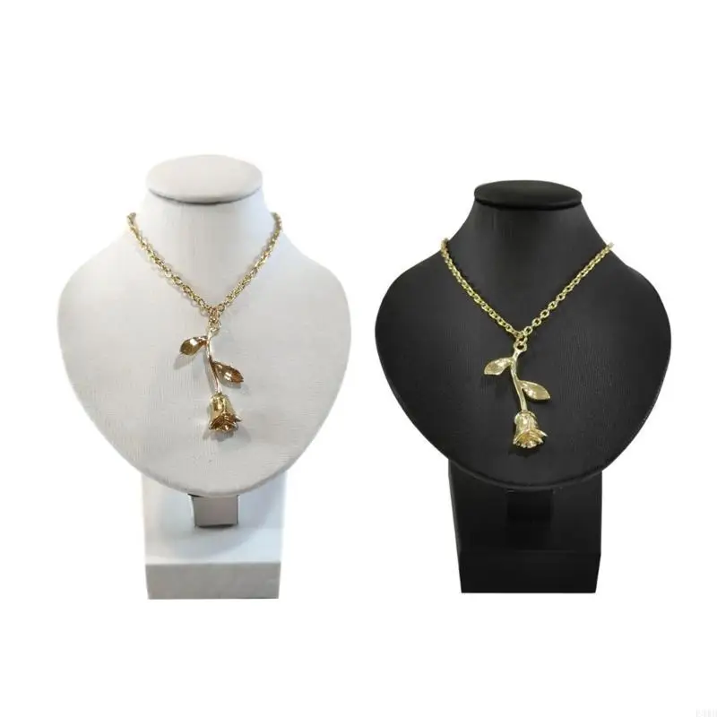 

Sturdy Flannel Jewelry Display Bust Versatile Necklace Display Mannequin Sturdy Organizers for Jewelry Enthusiasts F3MD