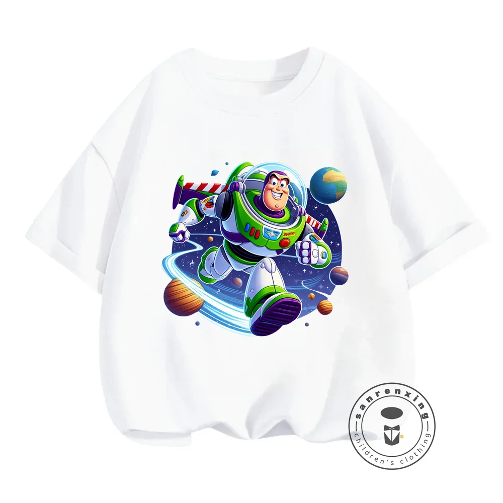 Disney's Toy Story Summer Collection Stylish Soft T-Shirts in Solid Shades Vibrant Pattern Prints Easy Match for Kids Every Day