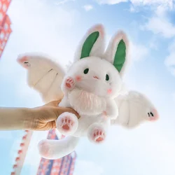 Bat Rabbit Plush Toys para crianças, boneca coelho voador, bichos de pelúcia, presente de aniversário Natal