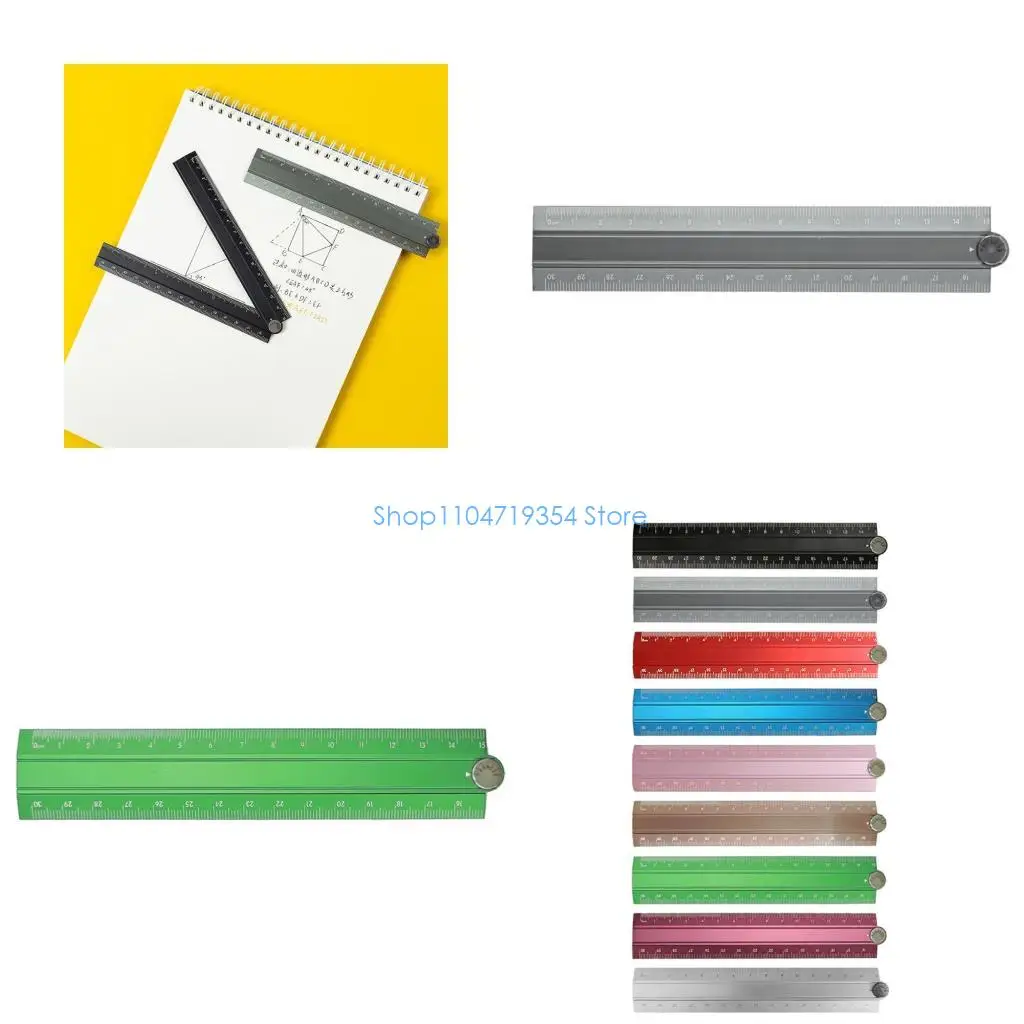 0XLD Permanent Aluminum Mixture Bending King Modifiable 15cm To 30cm Dense Transportable Measuring Tool