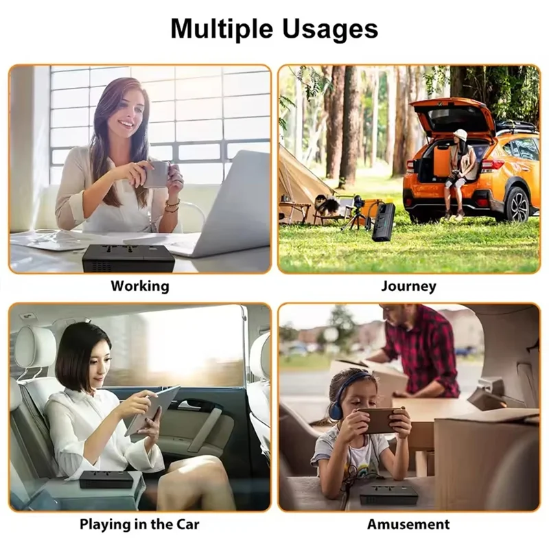

Car 220V Inverter 12 To 220 Voltage Power Converter Car Inverter For 12V Vehicles