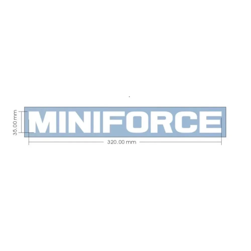 MINIFORCE Car Rear Windshield Window Waterproof for Mini Cooper S JCW One F54 F55 F56 F60 R55 R56 R60 R61 R50 R53 Auto Stickers