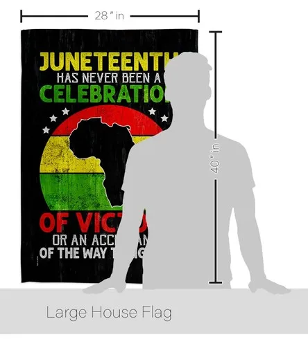 Victory African House Flag Black History Juneteenth Jubilee Americans Indepen... EYY IIX SSL