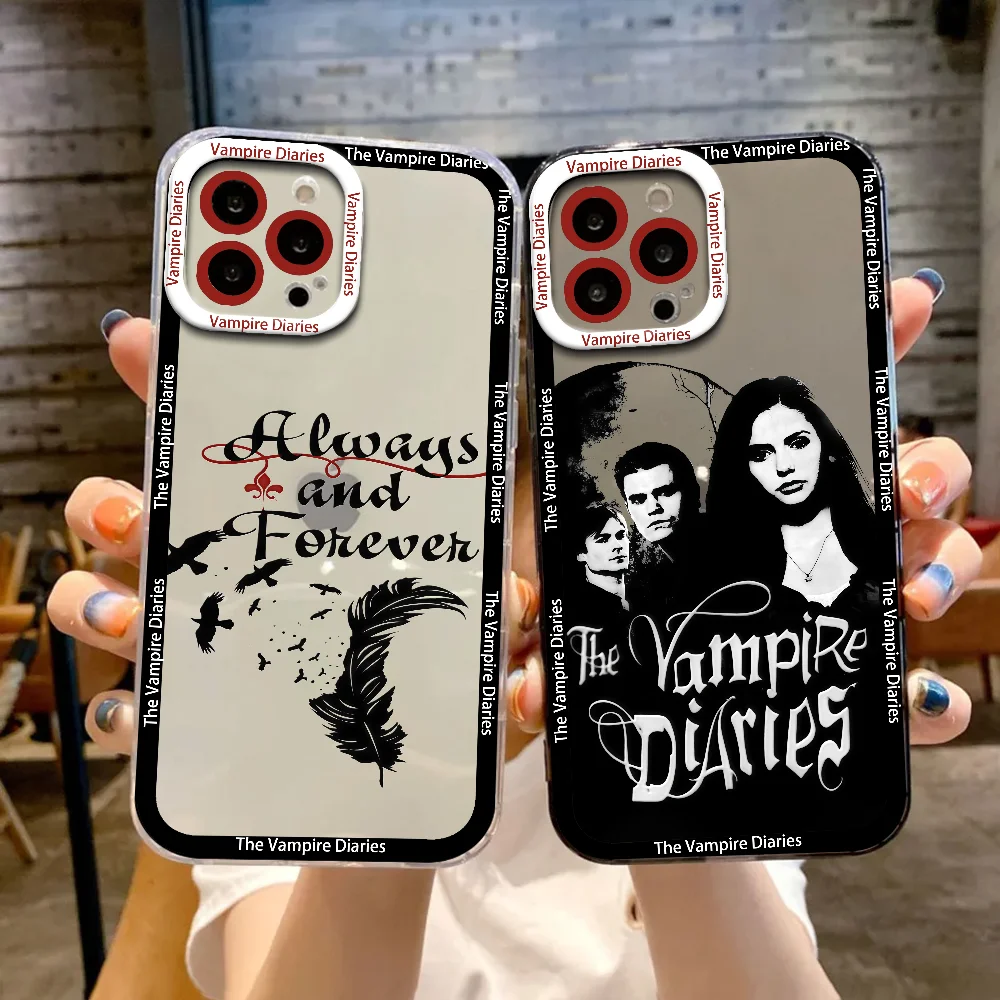 

Fantasy TV phone case For Samsung Galaxy S25 Ultra S24 FE S23 S22 Plus Clear Shockproof Soft Bumper The Vampire Diaries