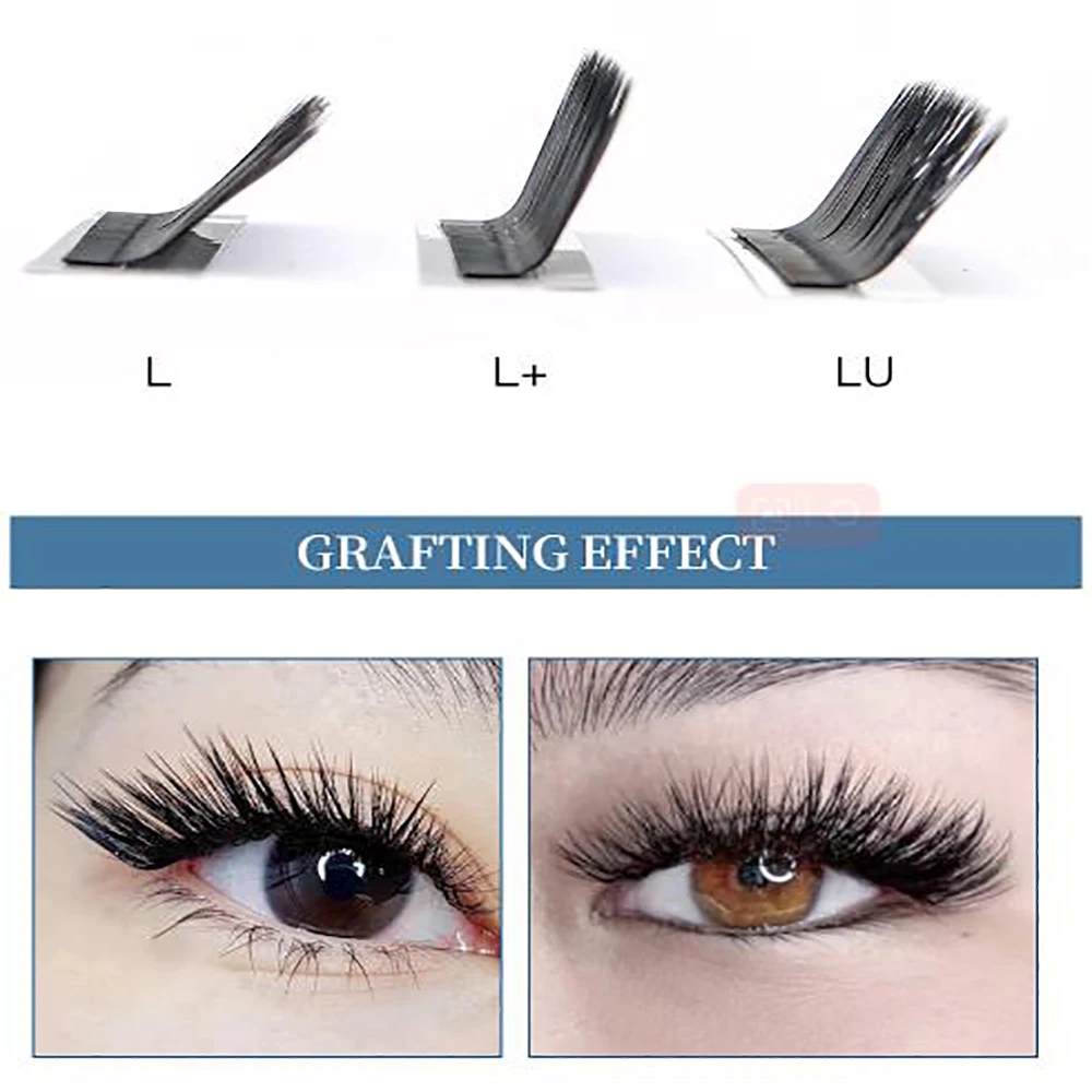 YOUNG LASH L/L+/LU(M) Curl YY Eyelashes Extensions Easy To Bloom 8-15mm Mixed YY Shape Lashes Soft Light Makeup Wholesale