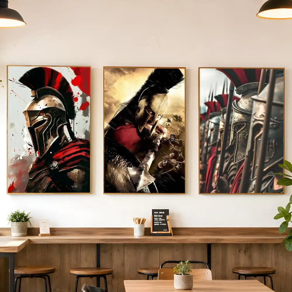 R-Retro 300 Spartans Warrior Last Spartan Poster Matte Wall Peel And Stick Decor Bedroom Living Room Office Dorm Home