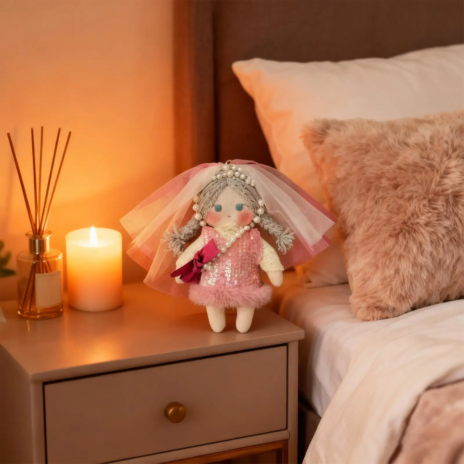 

Girl Doll Bendable Arms Legs Hugging Plush Decor Cute Figure Dolls For Kids Girl Boy Home Indoor Livingroom Bedroom Birthday