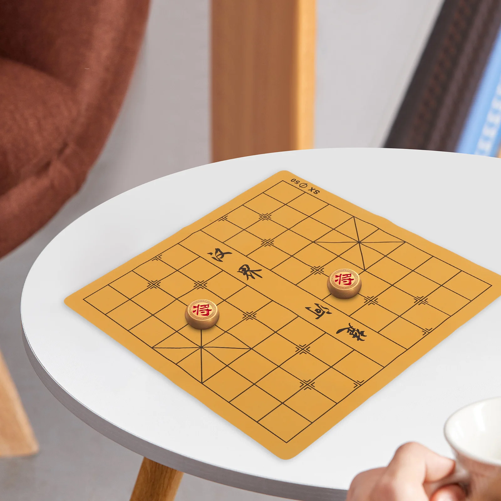 

Foldable Chess Board Dual-Sided Design Game Chessboard for Portable Board Games Convenient Storage Travel Use