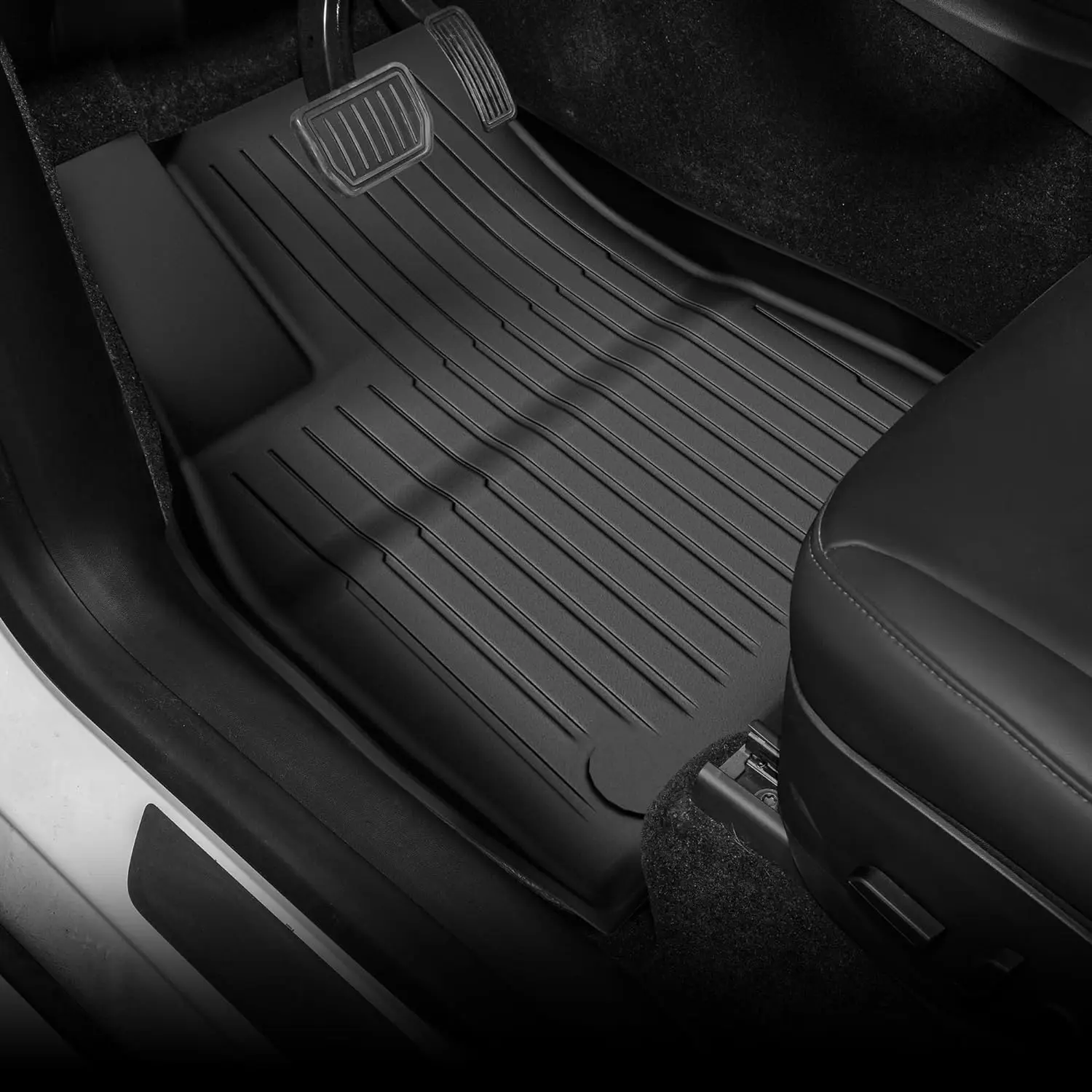 For Tesla Model 3 Highland 2024 All Weather Floor Mats Rear Trunk Liner Premium TPE Anti-Slip Waterproof Rear Trunk Liner