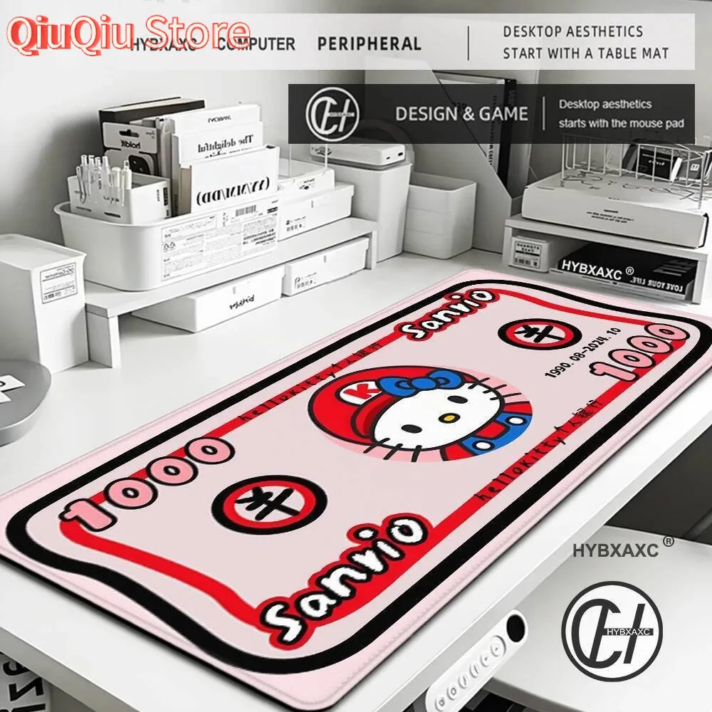 

Kuromi аниме Kawaii коврик для мыши с героями мультфильмов, большой размер 120x60 см, клавиатура для мыши, компьютерный доллар, нескользящий, износостойкий-zb6698