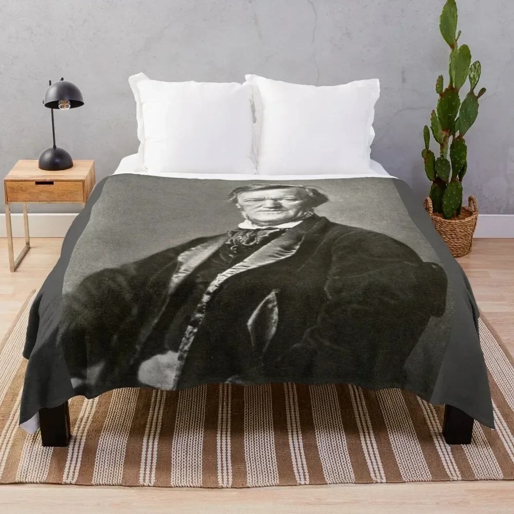 

Richard Wagner 1871 Throw Blanket Luxurious Soft Blanket Holiday Gift for Family