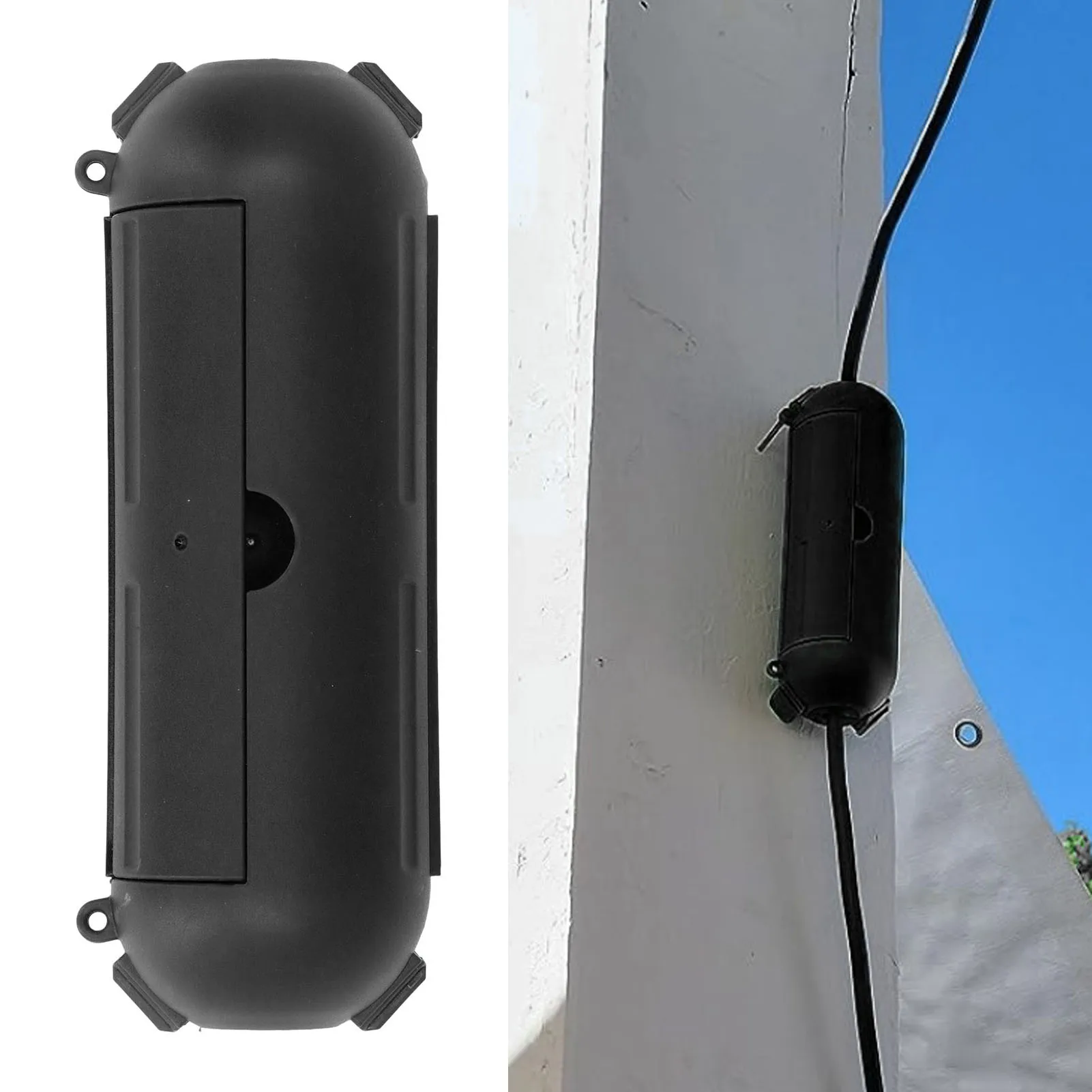 Extension Cord Safety Cover Waterproof Outdoor Cable Safety Box Sealed Electrical Connection Box for AWG14 AWG16 Wire Connection