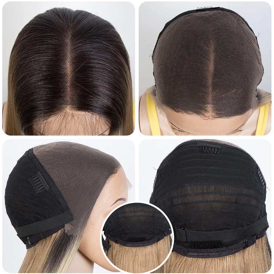 نوبل الاصطناعية الدانتيل شعر مستعار أمامي 30 بوصة 13x7 مستقيم كامل الدانتيل شعر مستعار أمامي الدانتيل جزء شعر مستعار تسليط الضوء على العسل البني الباروكات للنساء شعر مستعار