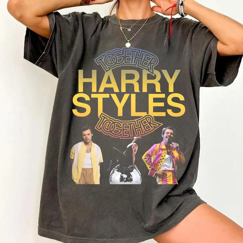 HARRY STYLES Together Together World Tour Concert Print Short Sleeve T-shirt Men Women Casual Tee Tops Perfect Gift For Fans