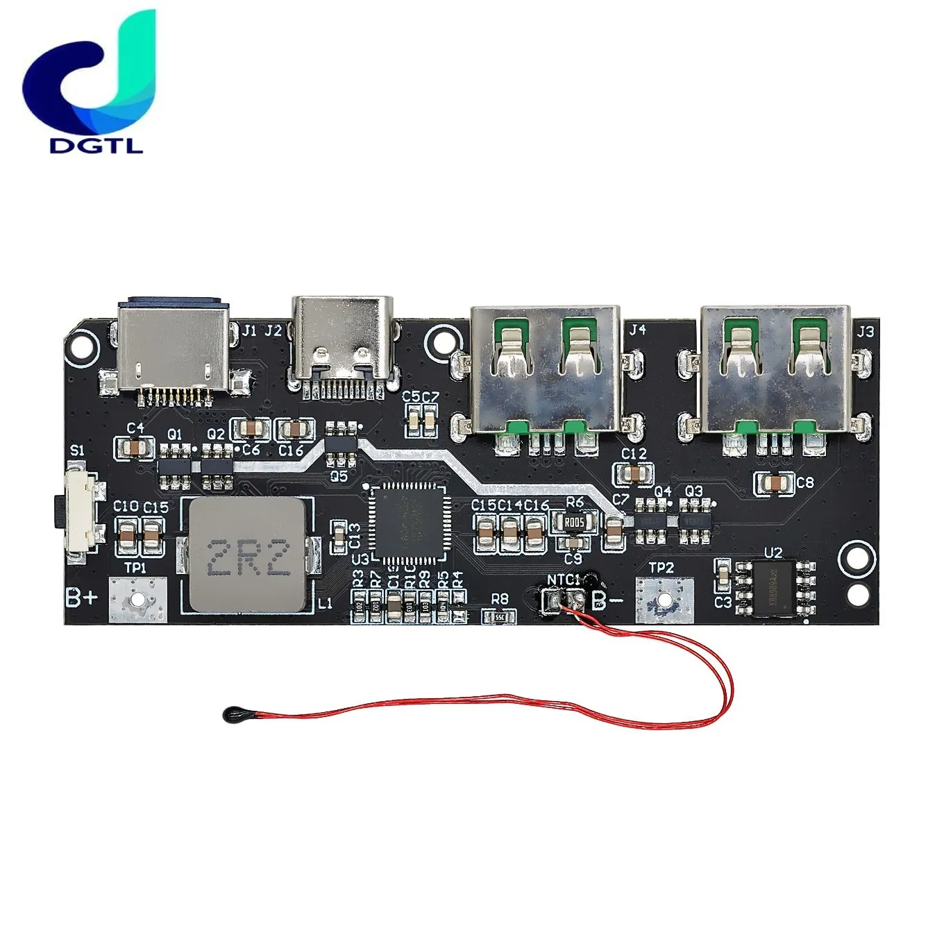 QC4.0 QC3.0 LED double USB 5V 4.5A 22.5W Micro/type-c USB batterie externe Mobile 18650 Module de charge Protection de température/circuit