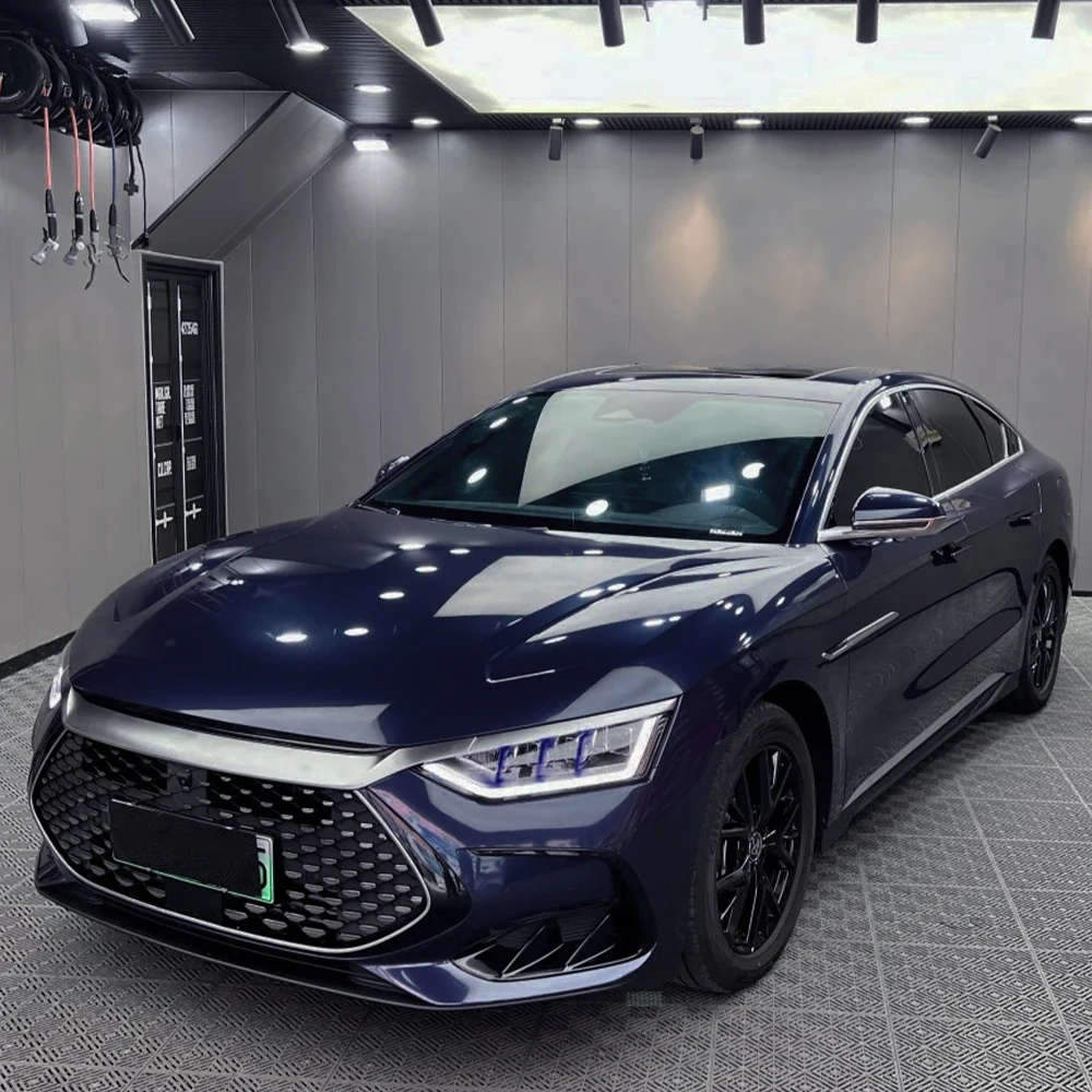 Car Imperial Blue Metallice Sticker Air Release DIY Film Vehicles The Hood Adhesive Vinyl for Auto Motorcycle Body Film Cover