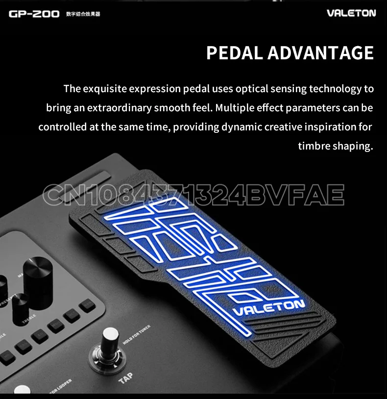 VALETON GP-200 Guitar Bass Electric Guitar Effect Pedal