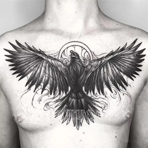 Autocollants de tatouage Goth Eagle pour hommes et femmes, faux tatouage imperméable, Hip Hop, Punk, clavicule, bras, temporaire durable, Art