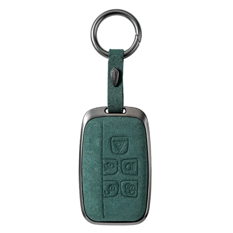Zinc Alloy Fashion Chamois Car Key Case Cover for Land Rover Range Rover Sport Evoque Discovery 3 4 5 Car Accessories Part